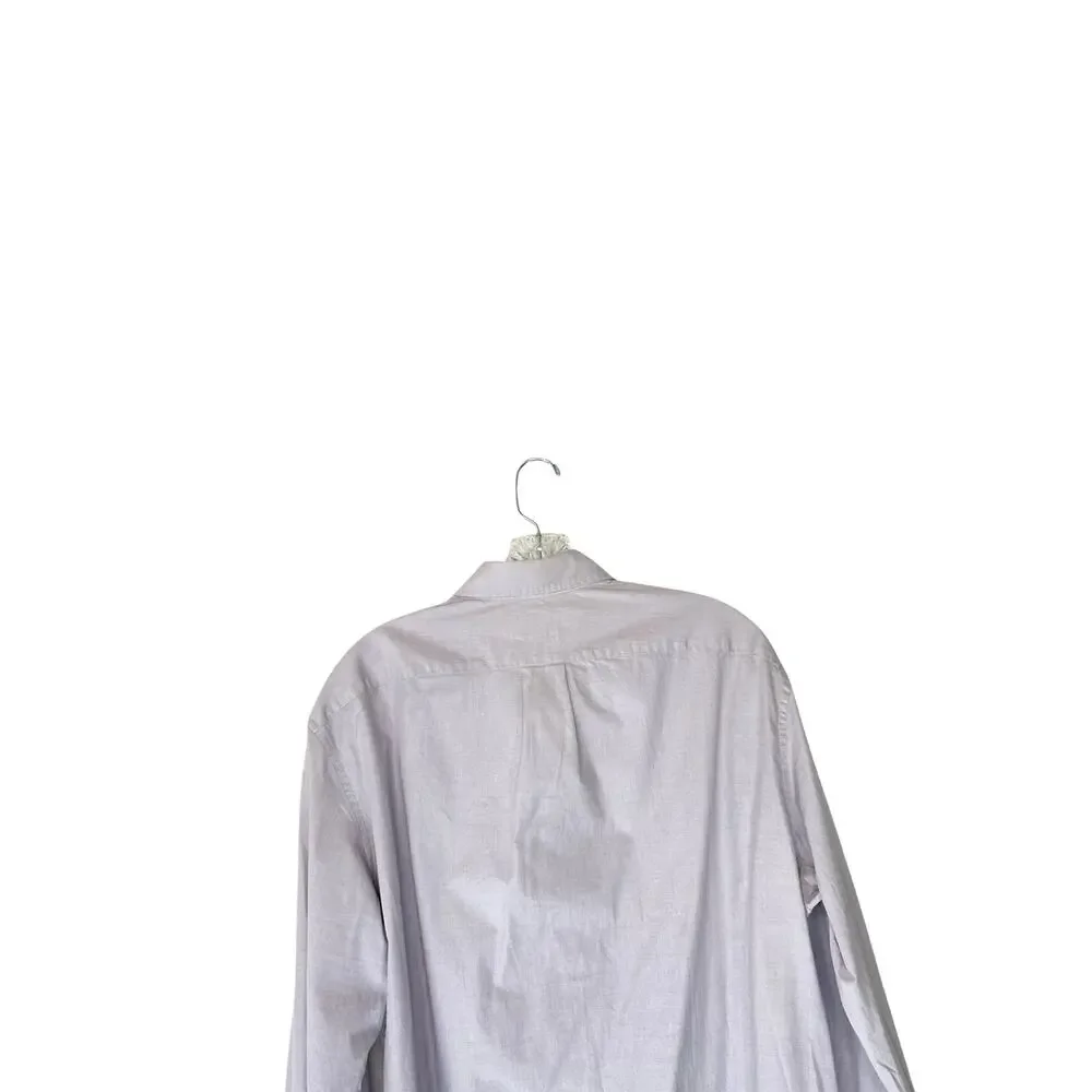 J.Crew Men's Purple Basic Work Office Slim‎ Fit Button Down Shirt Size Large